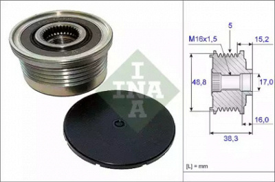 WILMINK GROUP wg1253629 -  Механизм свободного хода генератора